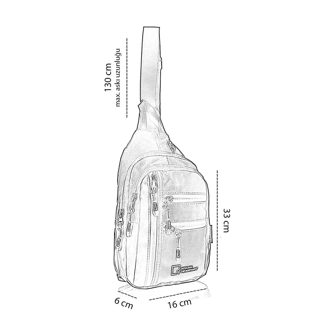 Alfa Erkek Body Bag Sırt ve Göğüs Çantası