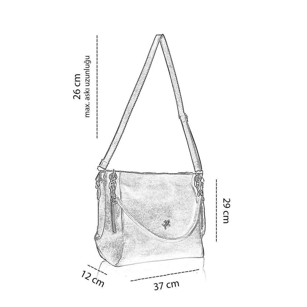 Faletta Kadın Çift Saplı Omuz Çantası ve Çapraz Çanta