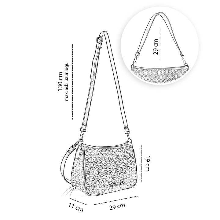 U.S. Polo Assn. Fiyos Kadın Omuz Çantası ve Çapraz Çanta US23645