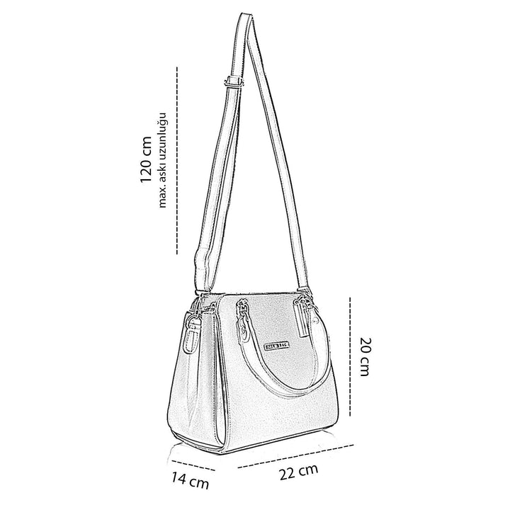 Ruki Kadın El Çantası ve Ayarlanabilir Askılı Çapraz Çanta
