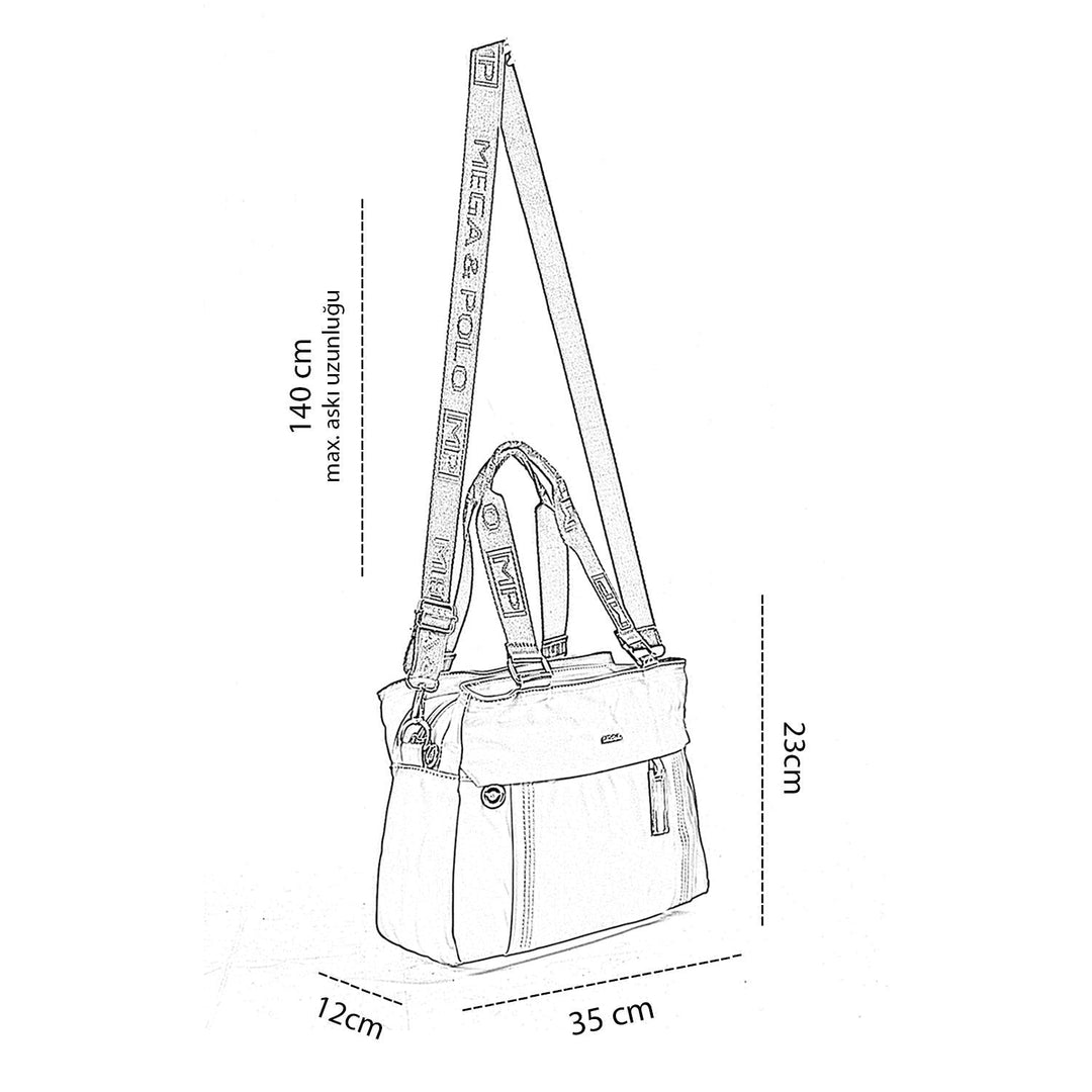 Sakrotes Kadın El Çantası ve  Ayarlanabilir Askılı Çapraz Çanta
