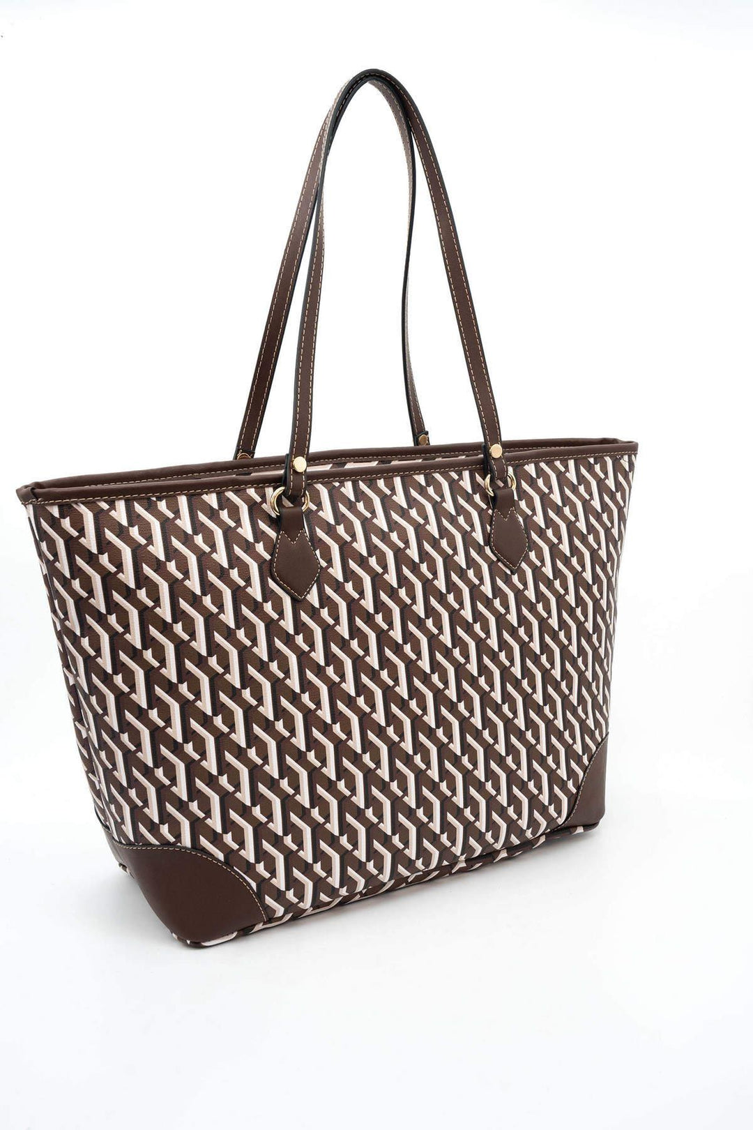 Silver & Polo SP1169 Üç Boyutlu Şeritli Kadın Omuz Shopper Çanta